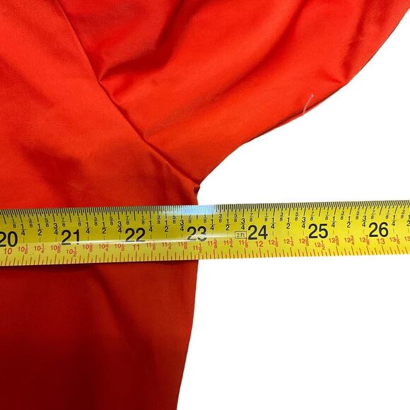 Athleta NWOT Zion Microfleece Jacket Bomber Full Zipper Bright Orange Size Small - Picture 9 of 10